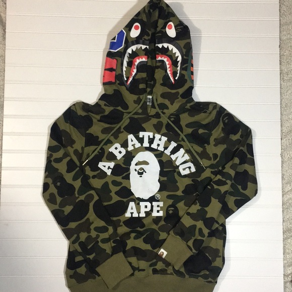 bape camo hoodie